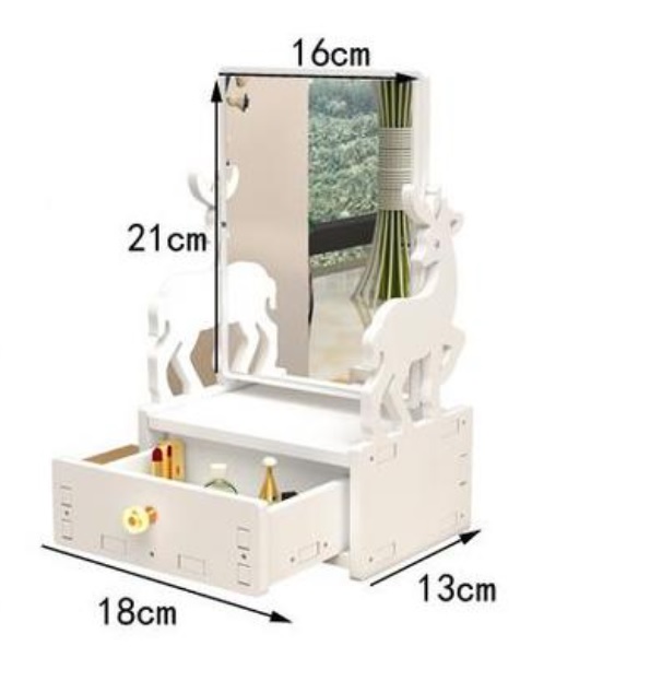 Gương kèm tủ trang điểm 1 ngăn kéo