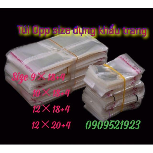 500gr túi opp dán miệng đựng khẩu trang