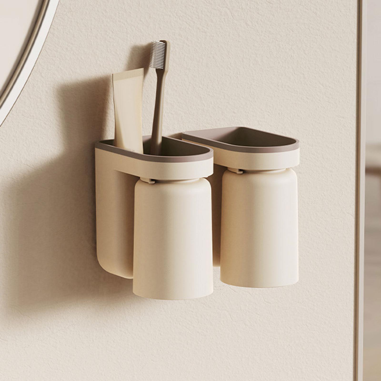 Bathroom Storage Organizer Caddy Toothpaste Storage Rack Toothbrush Shelf for Bathroom