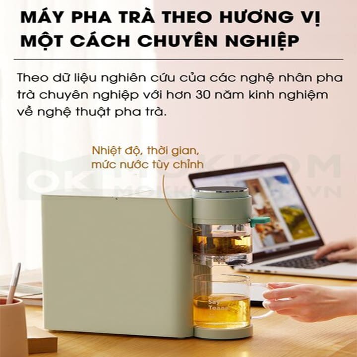 Máy pha trà tự động, thương hiệu cao cấp Mokkom MK-371 -Hàng chính hãng