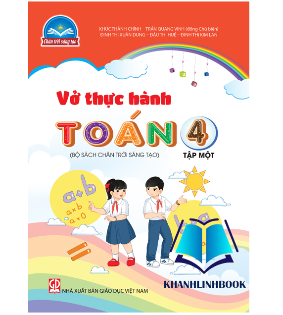 Sách - Combo Vở thực hành Toán 4 - tập 1 + 2 (Bộ Chân trời sáng tạo)