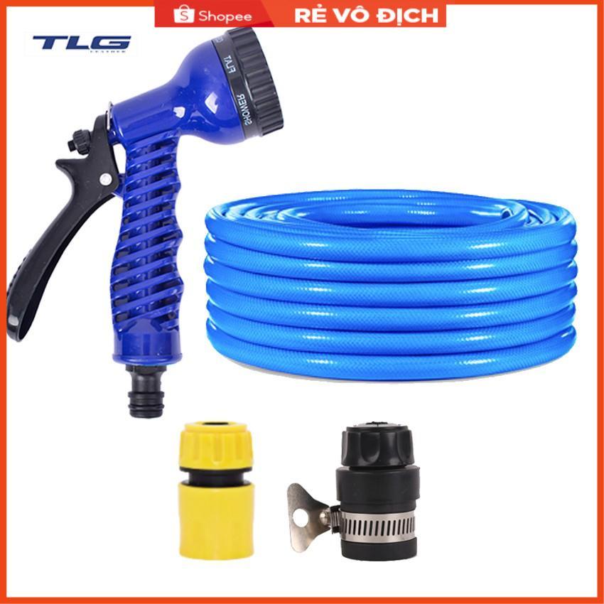 Bộ dây tăng áp 3 lần vòi xịt nước rửa xe, tưới cây loại 15m 206843