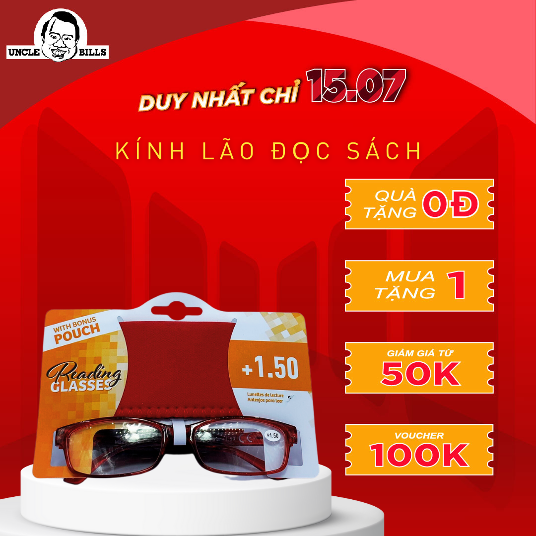 Kính Đọc Sách +3.00 Uncle Bills AE0694