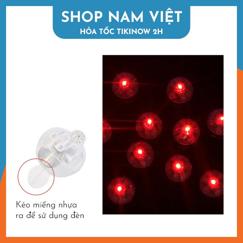 Set 10 Đèn LED Bi Mini Trang Trí Bong Bóng, Đồ Chơi, Quà Tặng Sáng Tạo