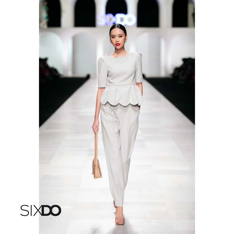 Áo tay lỡ cổ viền sóng thời trang SIXDO