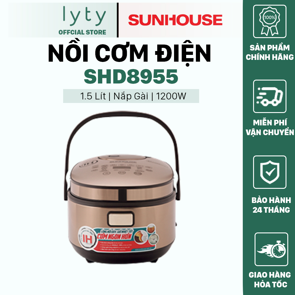 Nồi cơm điện cao tần 1.5L Sunhouse Mama SHD8955