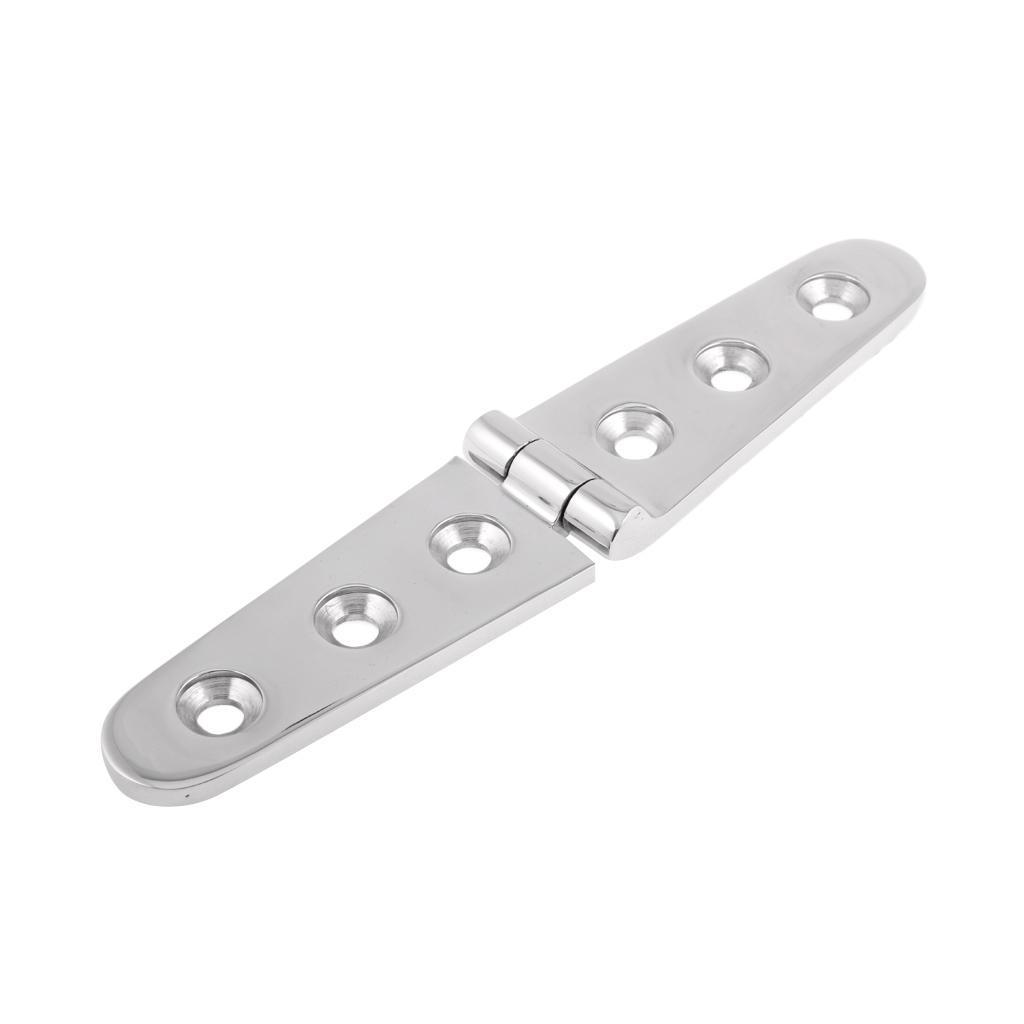 8pcs     6     Inch     Cast     Strap     Hinge     For     Marine     Polished     Stainless     Steel     Width     1  ''