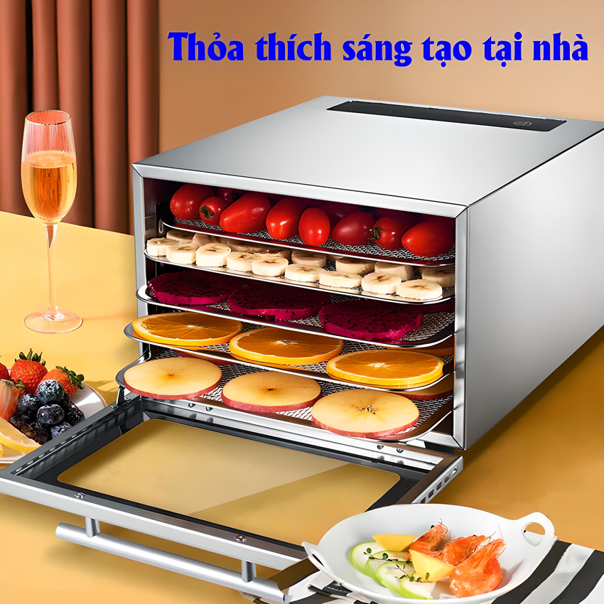 Máy sấy thực phẩm gia đình 5 khay, hẹn giờ sấy khô tự ngắt. Thương hiệu Mỹ cao cấp Septree DBC-05A. HÀNG CHÍNH HÃNG