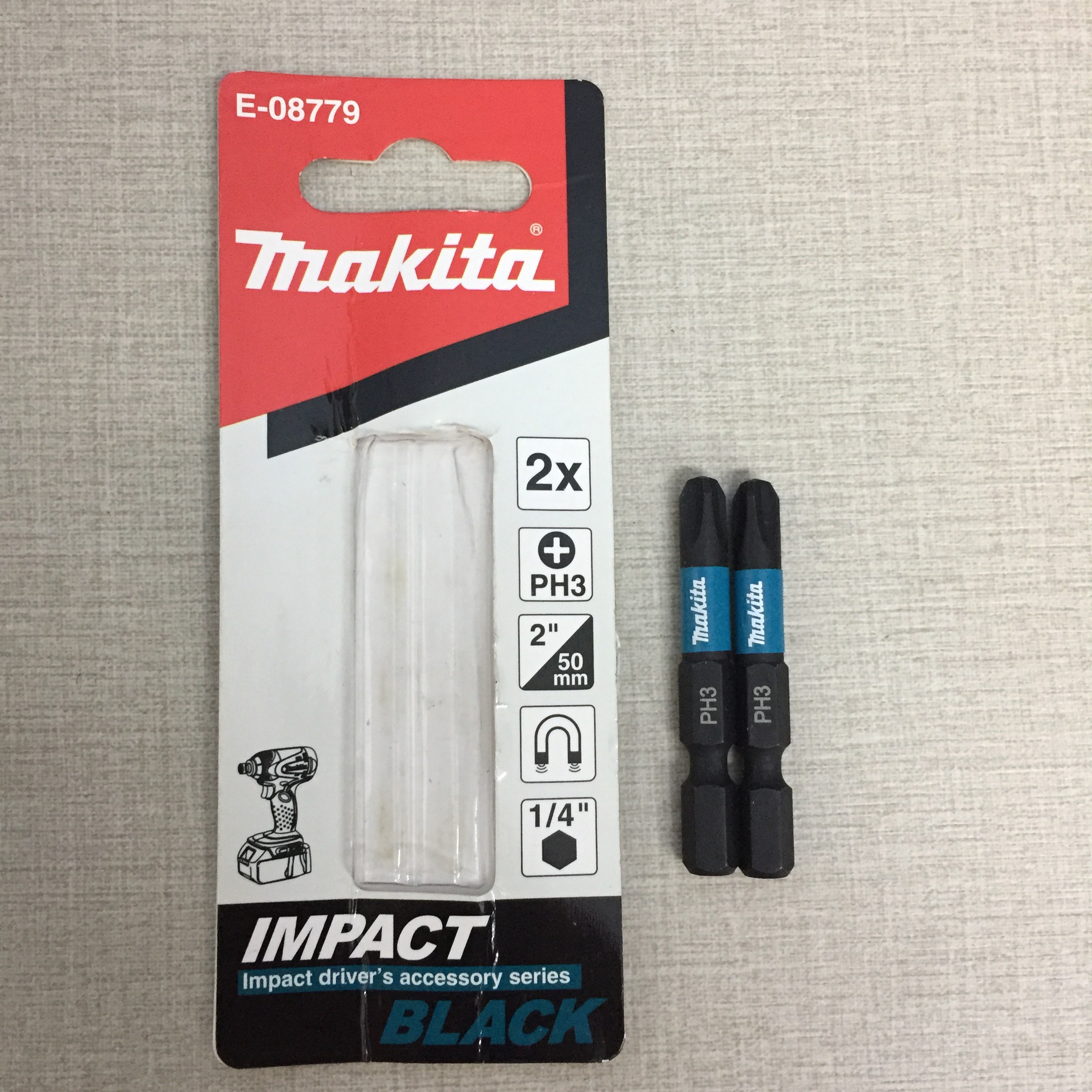 Mũi vít Impact Black PH3/50mm Makita (2 cái/bộ)