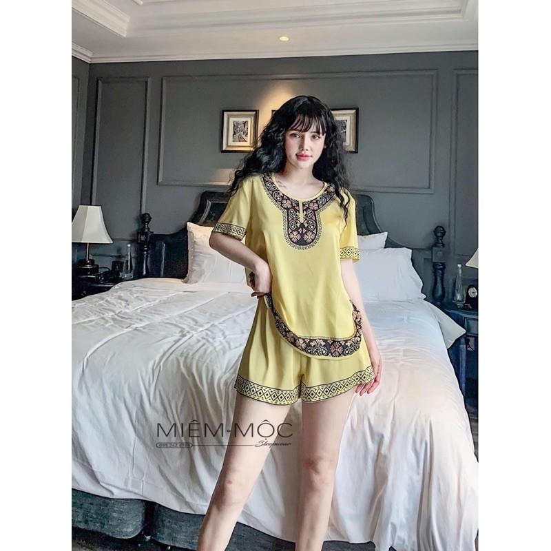 BỘ ĐÙI CỔ TRÒN HOẠ TIẾT SIÊU SANG