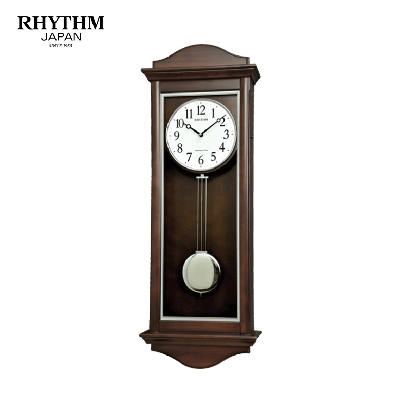 Đồng hồ Rhythm CMJ590NR06, 28.0×78.0x12.2cm. Vỏ gỗ. Dùng Pin.