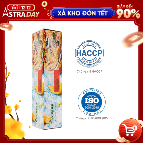 Hộp Màng Bọc Thực Phẩm PE SATIS 30cm x 200m Không Chứa Chất Phụ Gia Gây Hại Sức Khỏe Dùng Được Cho Lò Vi Sóng