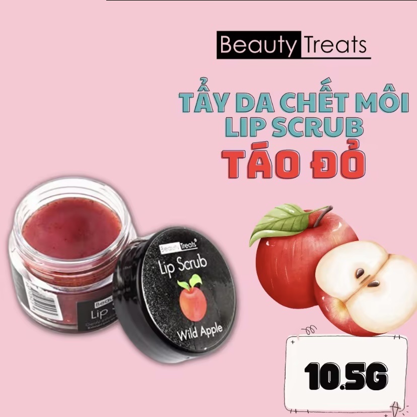 Tẩy Tế Bào Chết Môi Lip Scrub Beauty Treats 10.5g Dưỡng Môi Sáng Mịn