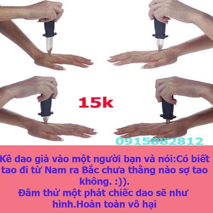 Đồ chơi TROLL Dao thụt giả 3036 chơi khăm bạn bè cực vui nhộn