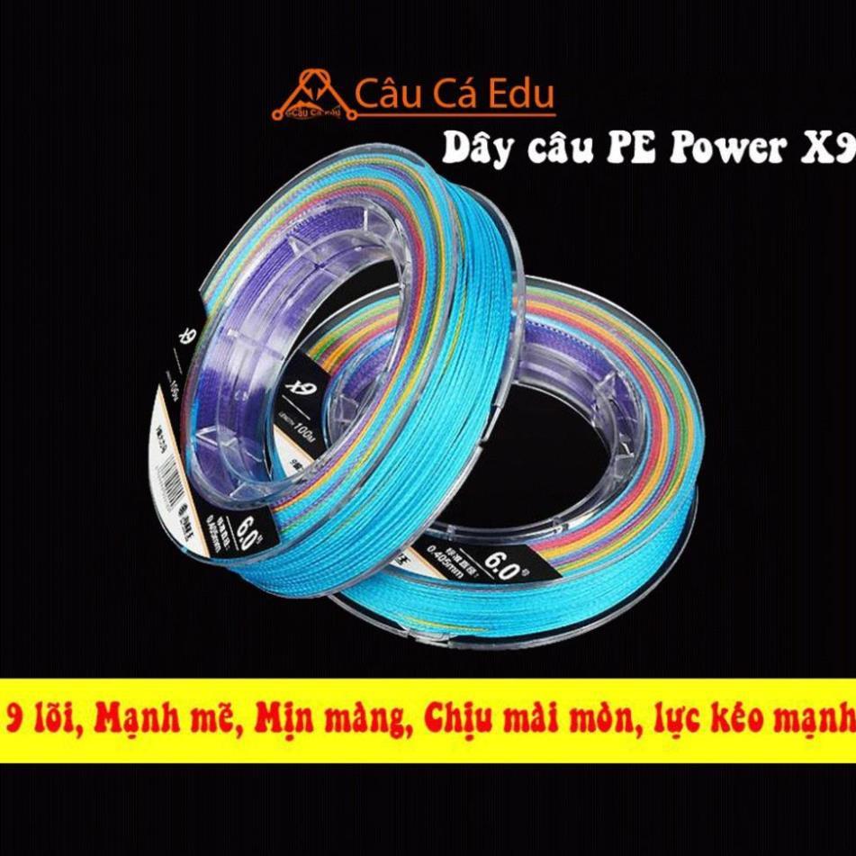 Dây Dù Câu Cá Siêu Bền PE X9 Mạnh Mẽ Dây Nhỏ 2mm Lure Cá Bạo Lực Nhợ Câu Giá Rẻ  Cước 7 Màu - Câu Cá E du