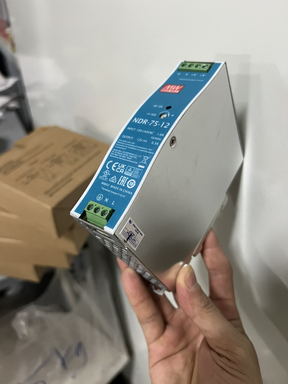 Nguồn Meanwell NDR-75-12 Hàng nhập khẩu