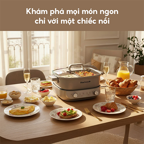 Nồi lẩu điện đa năng Bluestone MPB-7257 - Hàng chính hãng