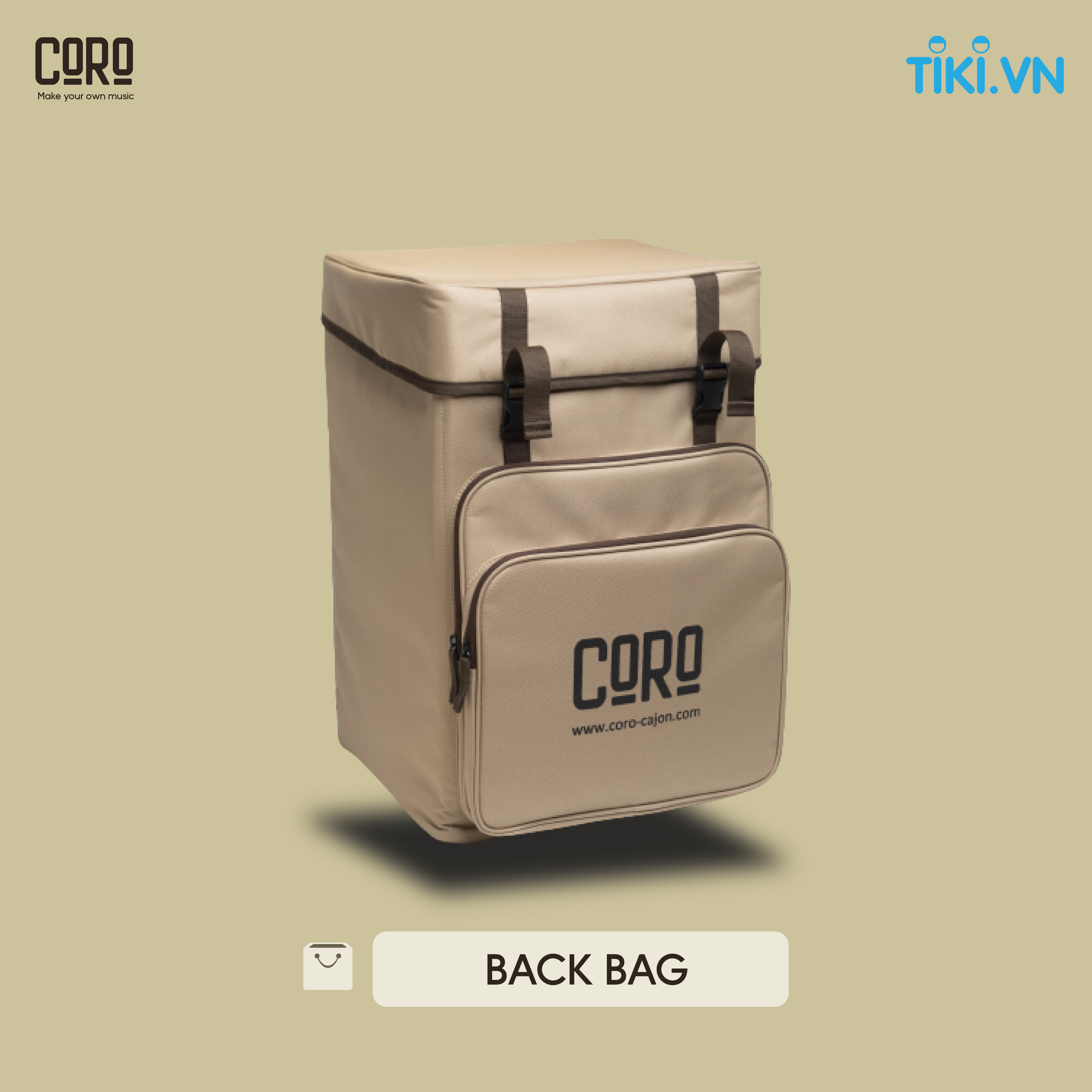 Trống Cajon CORO VIETNAM  [ R-Series ] - Tặng bao trống cao cấp