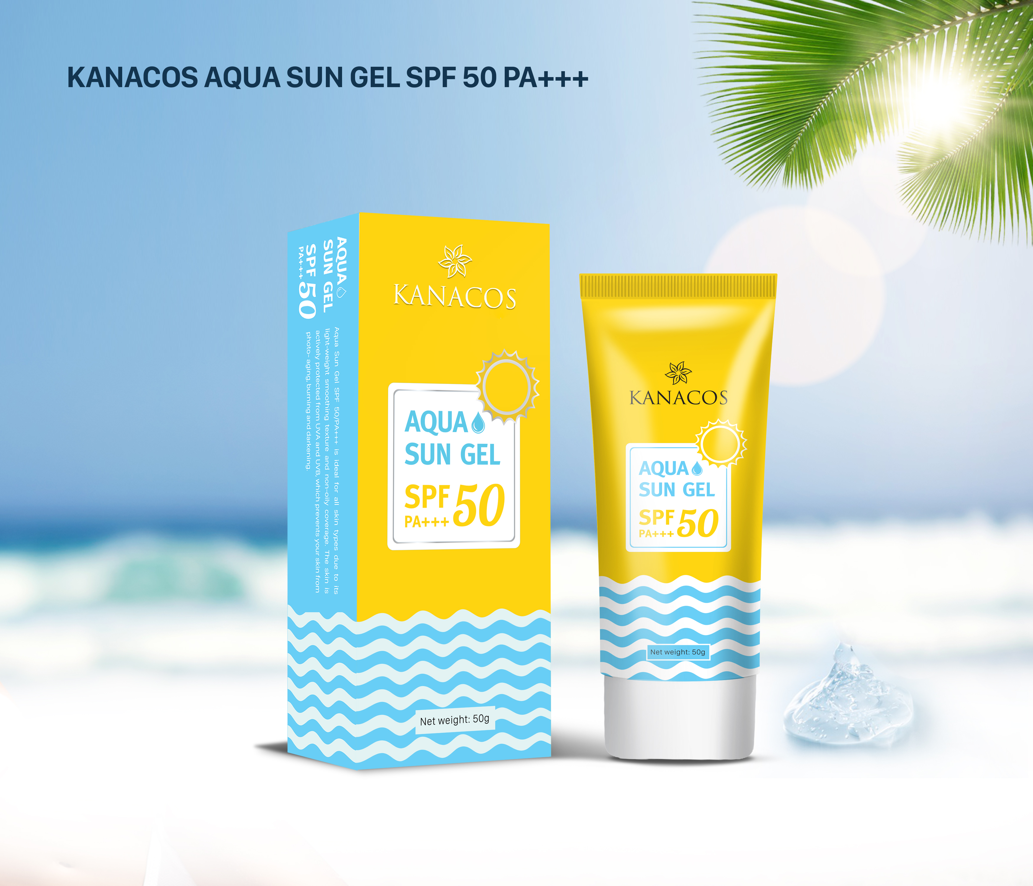 GEL CHỐNG NẮNG KANACOS AQUA SUN GEL SPF 50 PA+++