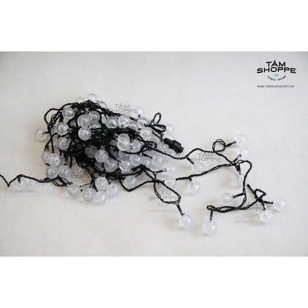 Dây Led Bi Trong Suốt Màu Xanh Dương 7m