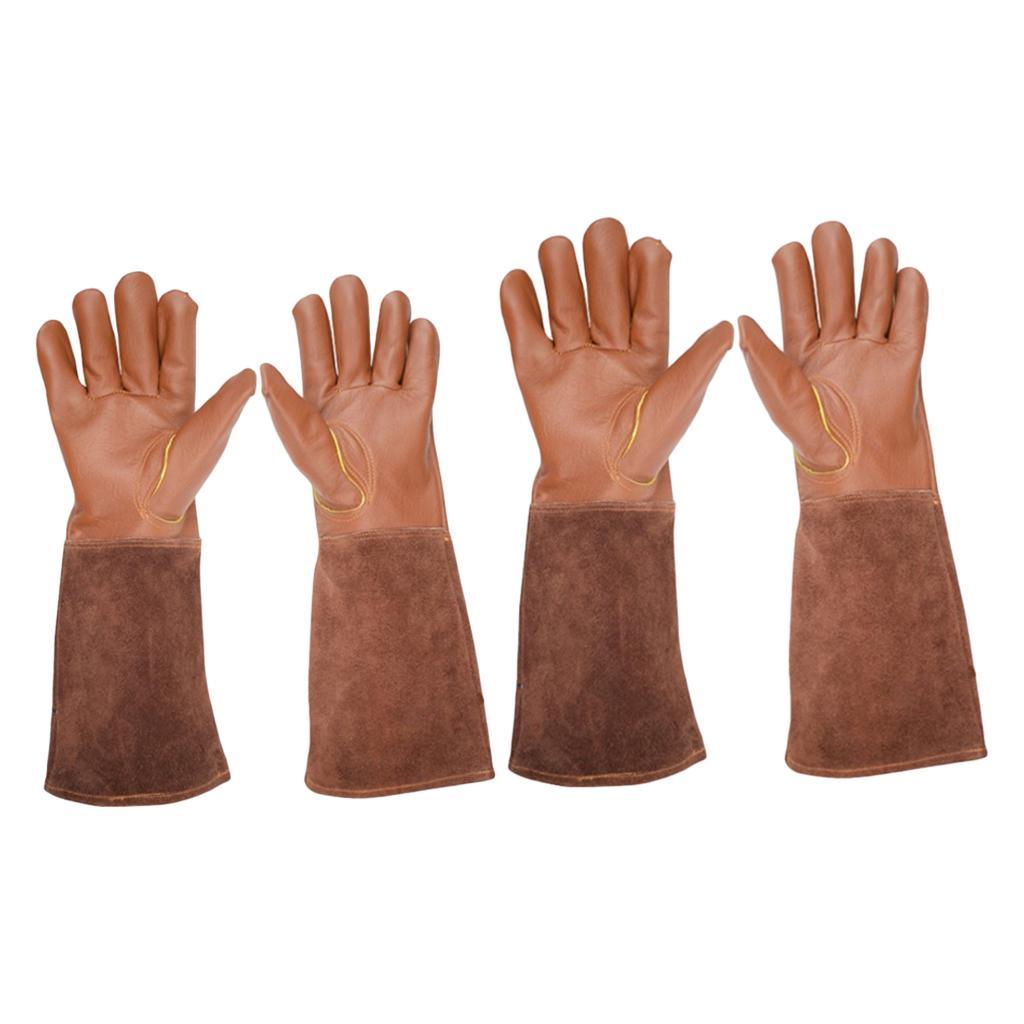 Pairs of 2 Rose Pruning Gloves Thorn Proof Gardening Gloves Work Gloves for