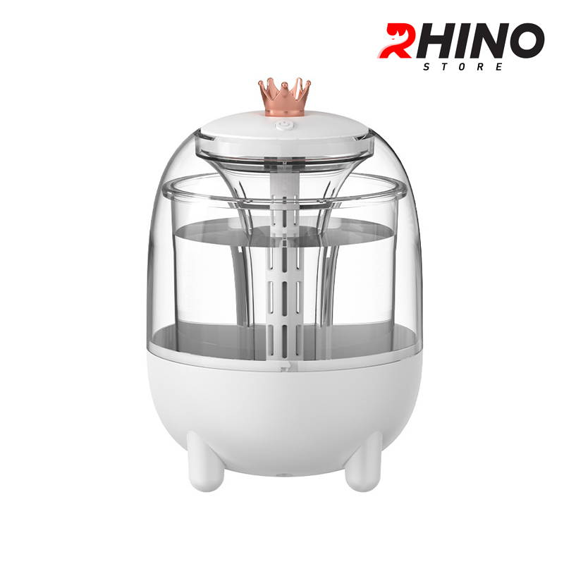 Máy phun sương xông tinh dầu tạo ẩm Rhino H105 dung tích 1000ml, không gây tiếng ồn, tích hợp đèn ngủ RGB nhiều màu