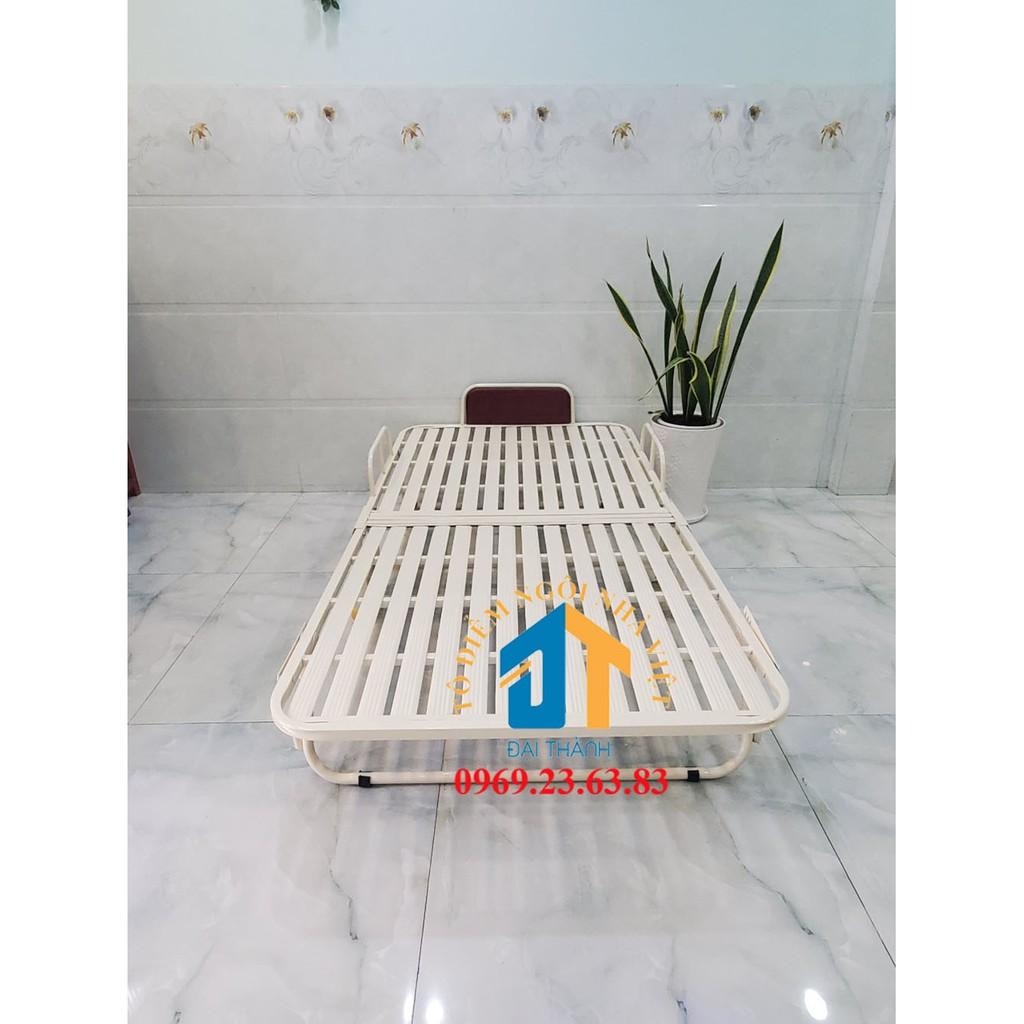 Giường sắt xếp di động mẫu mới kích thước 90cm và 1m2
