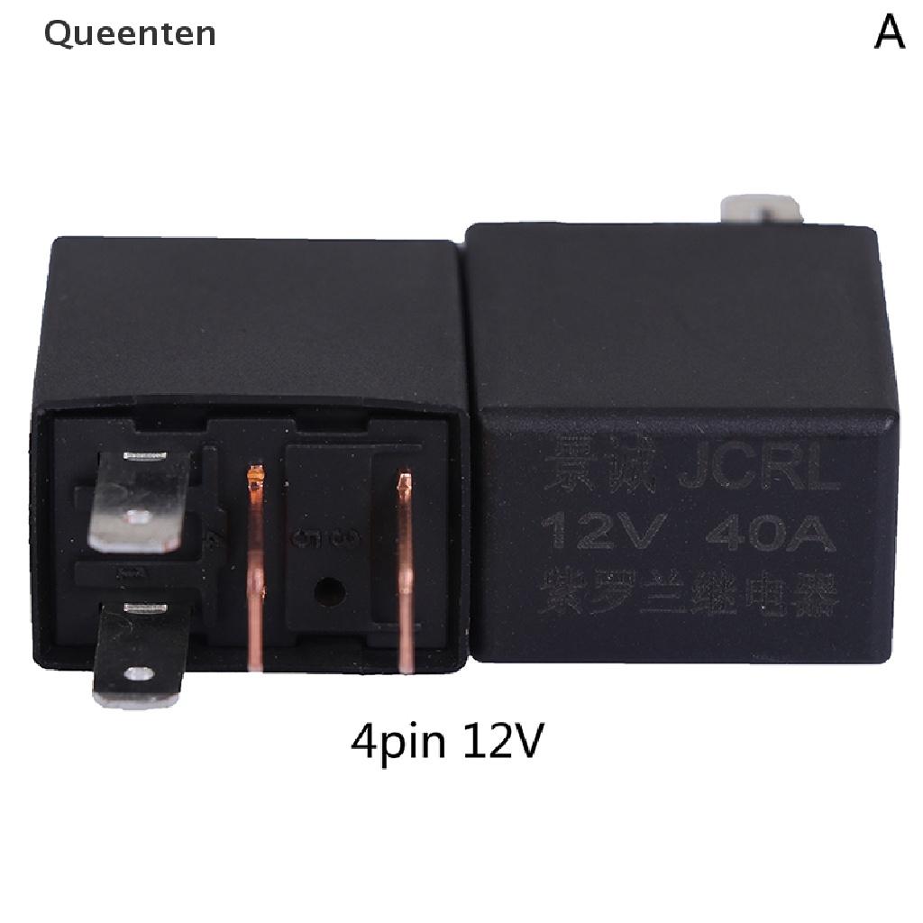 Queenten DC 12V 24V 40A Rated Current 1NO 1NC SPDT 4/5 Pins Car Automotive Alarm Relay QT