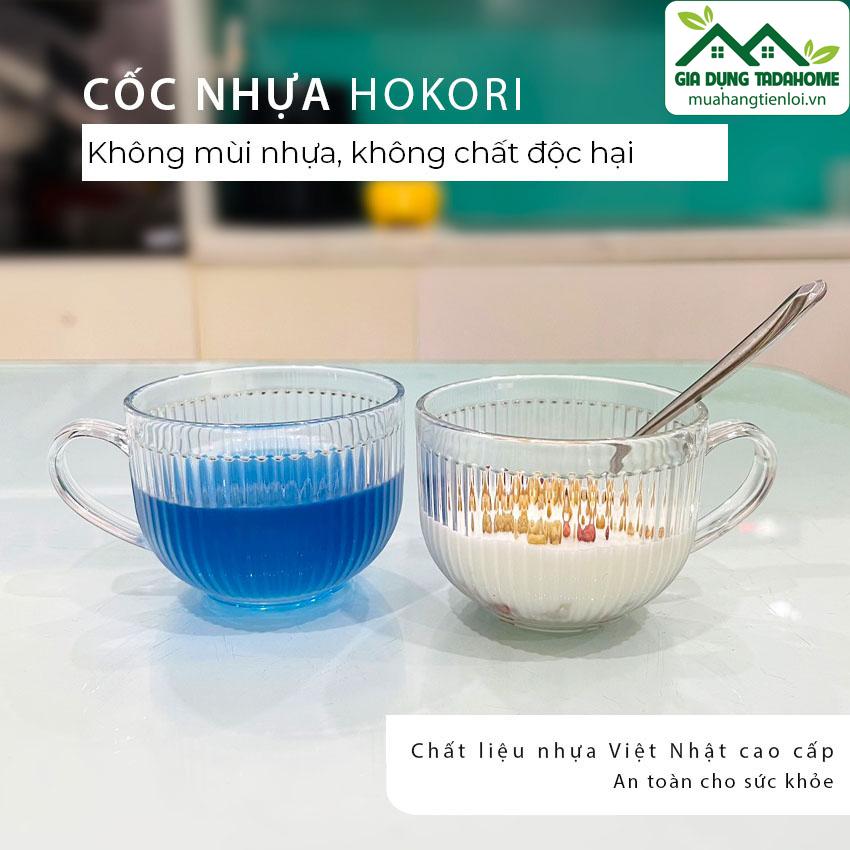 LY (Cốc) BẦU TĂM TRONG SUỐT UỐNG CAFE, TRÀ CHỊU NHIỆT 250ml/400ml VIỆT NHẬT HOKORI 6390 6391 - TADAHOME