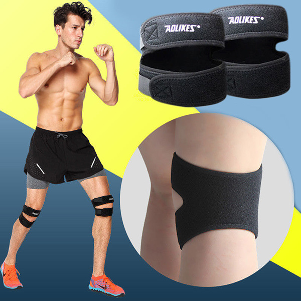 Băng Bảo Vệ Gối Xương Bánh Chè Knee Strap Aolikes Bản Đôi (1 Đôi)