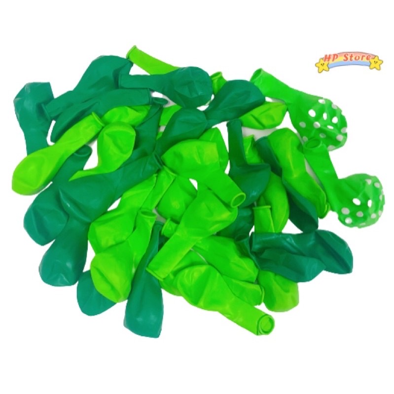 Set Bộ Trang Trí Sinh Nhật Khủng Long Xanh Lá Cây Trẻ Em Tặng Kèm Phụ Kiện Cây Bơm Bong Bóng