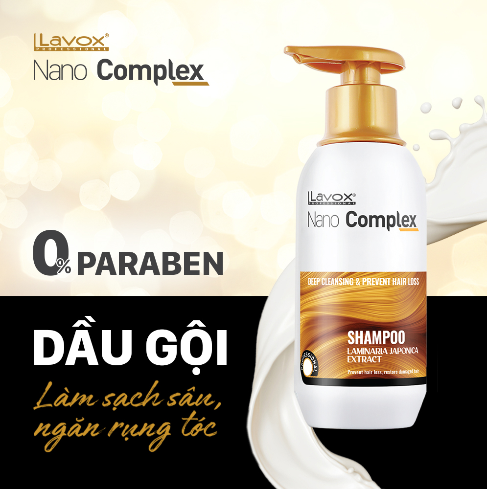 Dầu Gội Làm Sạch Sâu Ngăn Rụng Tóc Lavox Nano Complex 300ml