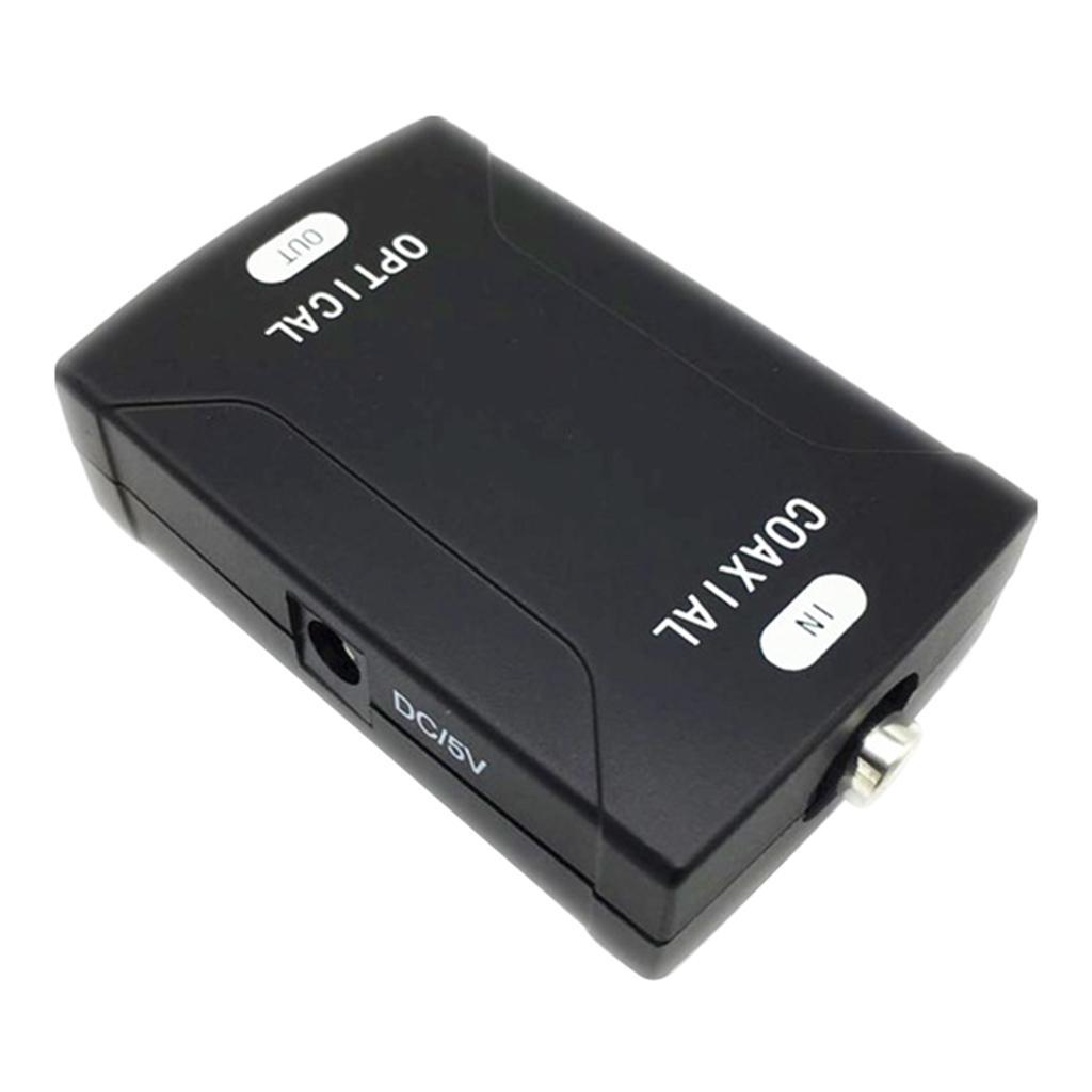 Coaxial Audio RCA Coax to Spdif Optical Toslink Jack Digital Connector UK