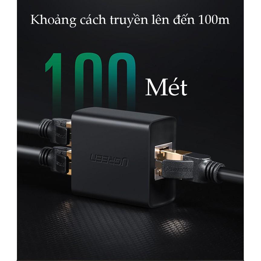 Đầu chia LAN RJ45 UGREEN CM210 50923 1 cổng ra 2 cổng - Hàng chính hãng