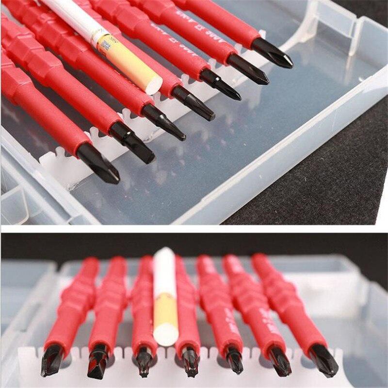 High Quality 8PCS VDE Electricians Screwdriver Set Tool Electrical Fully Insulated High Voltage Multi Screw Head Type