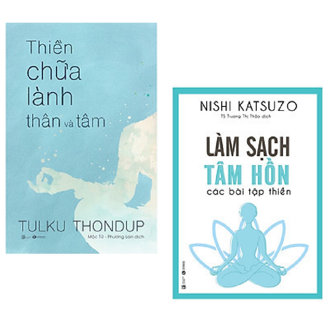 Combo 2 Cuốn Làm Sạch Tâm Hồn - Các Bài Tập Thiền Thiền Chữa Lành Thân Và Tâm
