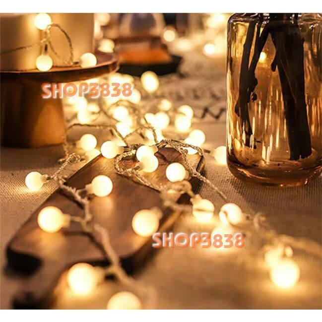 Lựa Nguồn Dây Đèn Led Bi Tròn Dài 6M - 40 Bóng