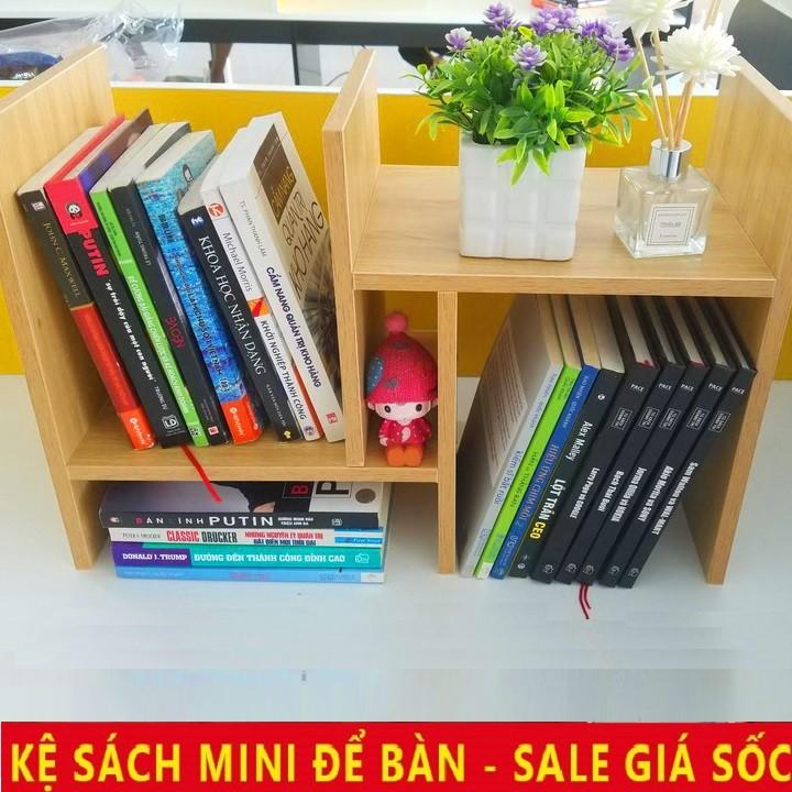 Kệ sách để bàn ️FREE SHIP️ , kệ sách gỗ lắp ghép đa năng để bàn - ND005