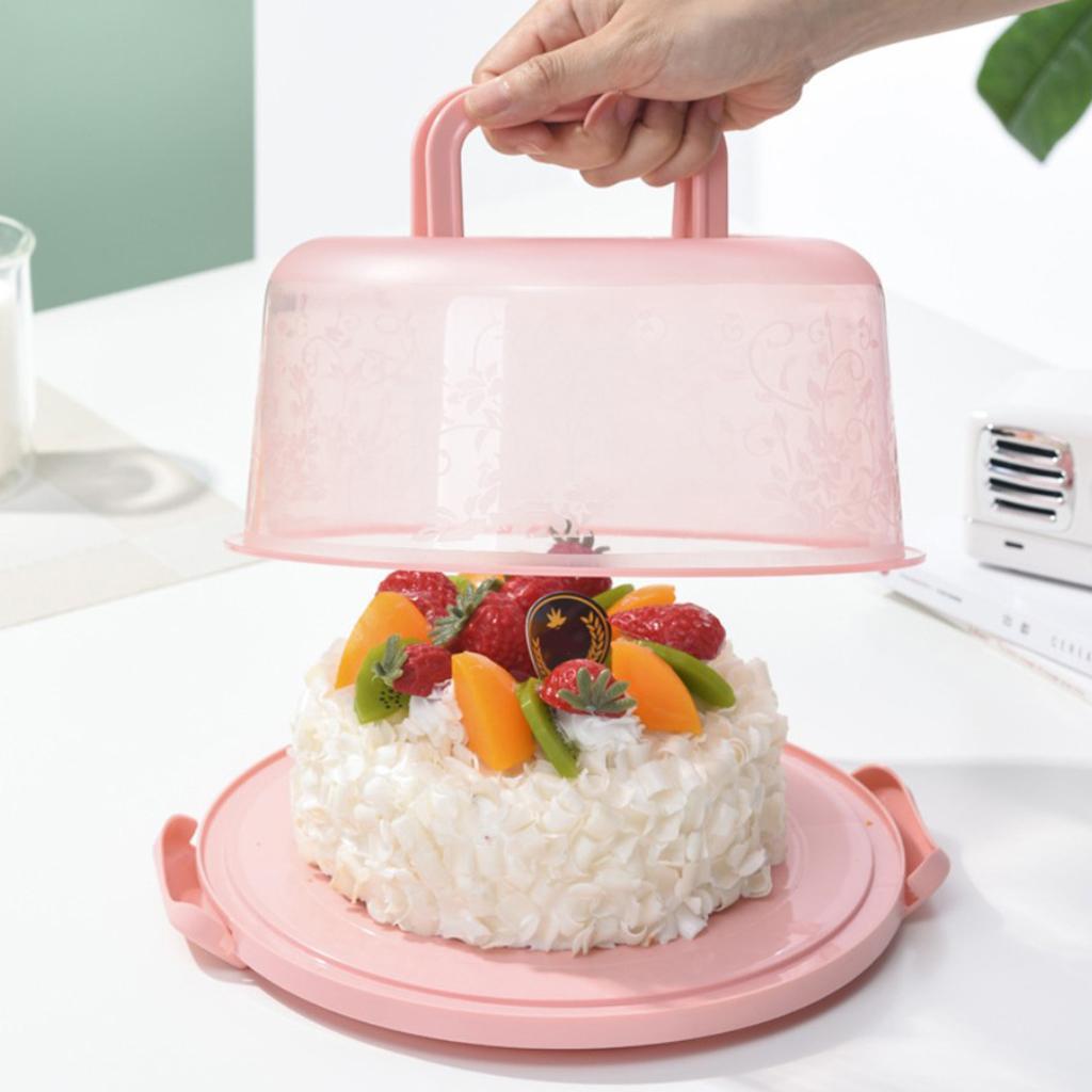 Cake Cupcake Muffin Carrier Holder  Server Pink
