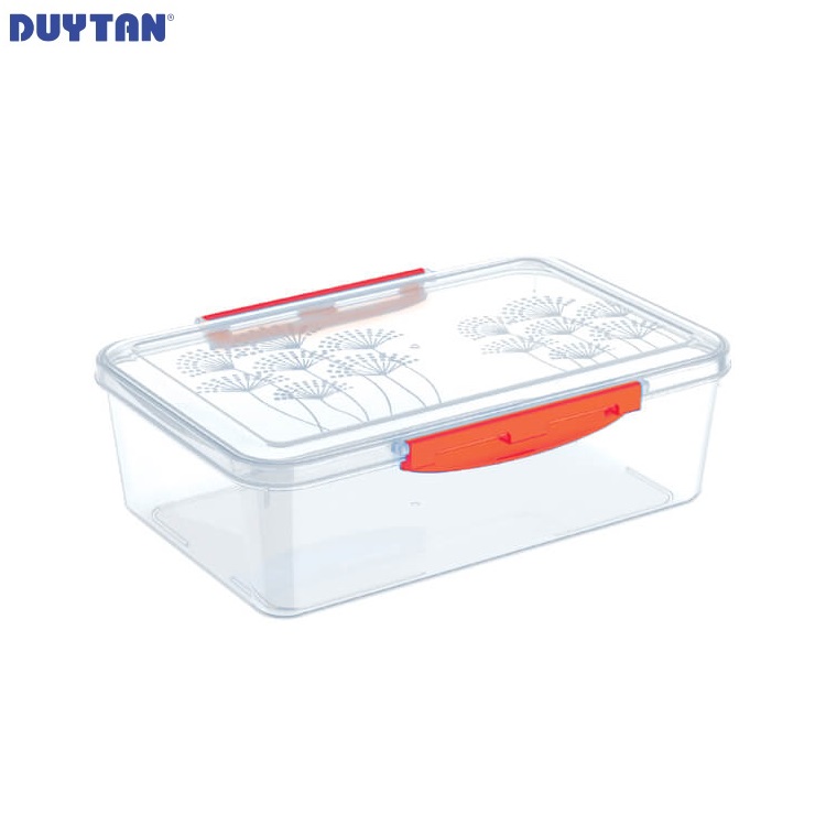 Hộp bông lớn nhựa Duy Tân Matsu 2600ml - 05820 - Giao màu ngẫu nhiên - Hàng chính hãng