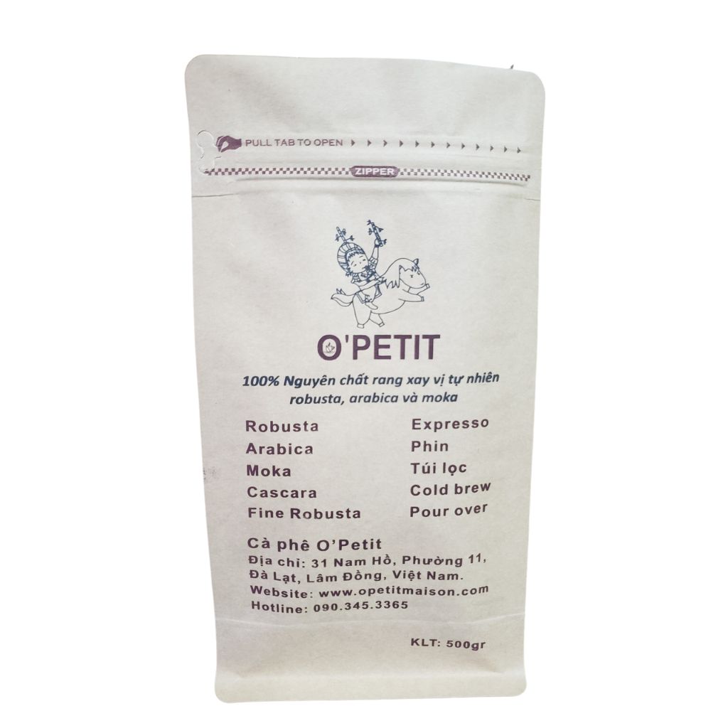 Cà phê Robusta pha phin rang mộc