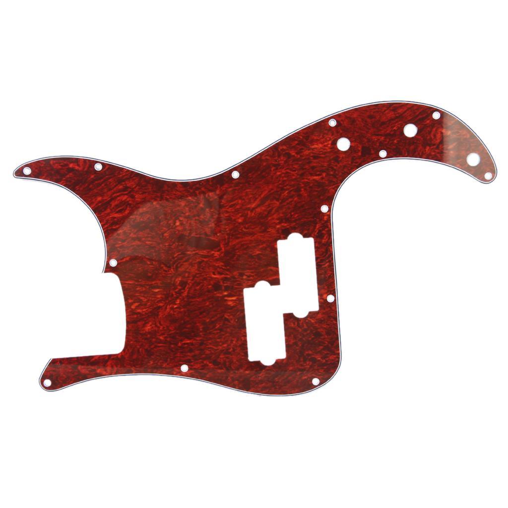 Red Tortoise Shell Pickguard 3 Ply For Bass PB