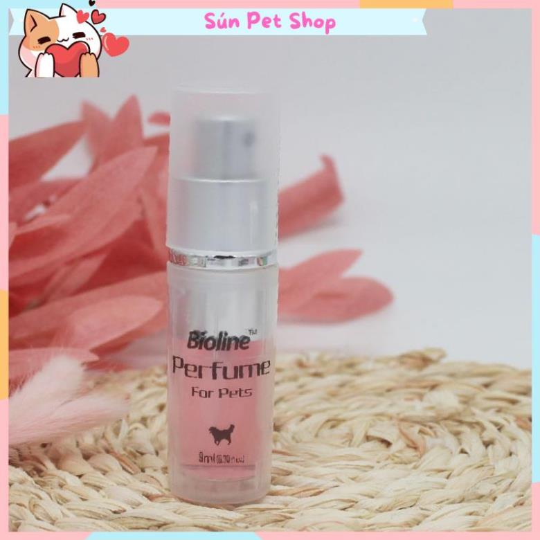 Nước hoa xịt khử mùi cho chó mèo Bioline 9ml