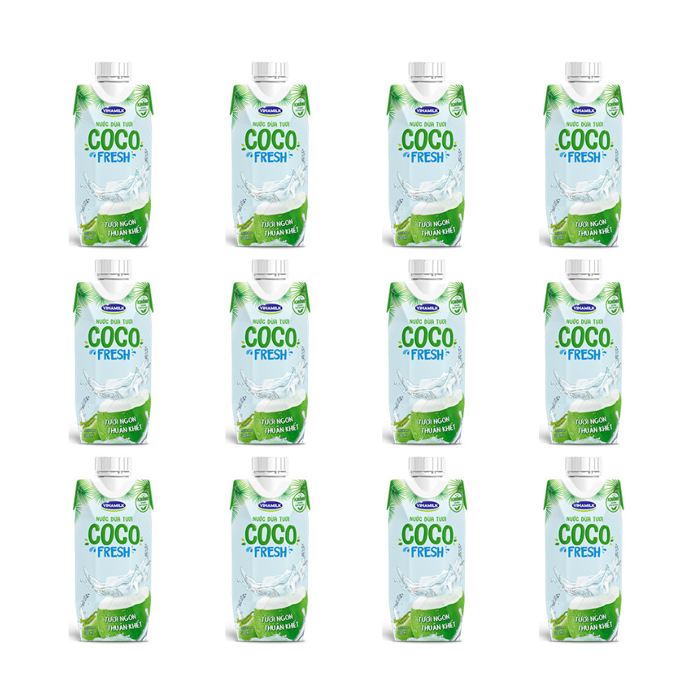 NƯỚC DỪA TƯƠI COCOFRESH - 12 HỘP 330ML