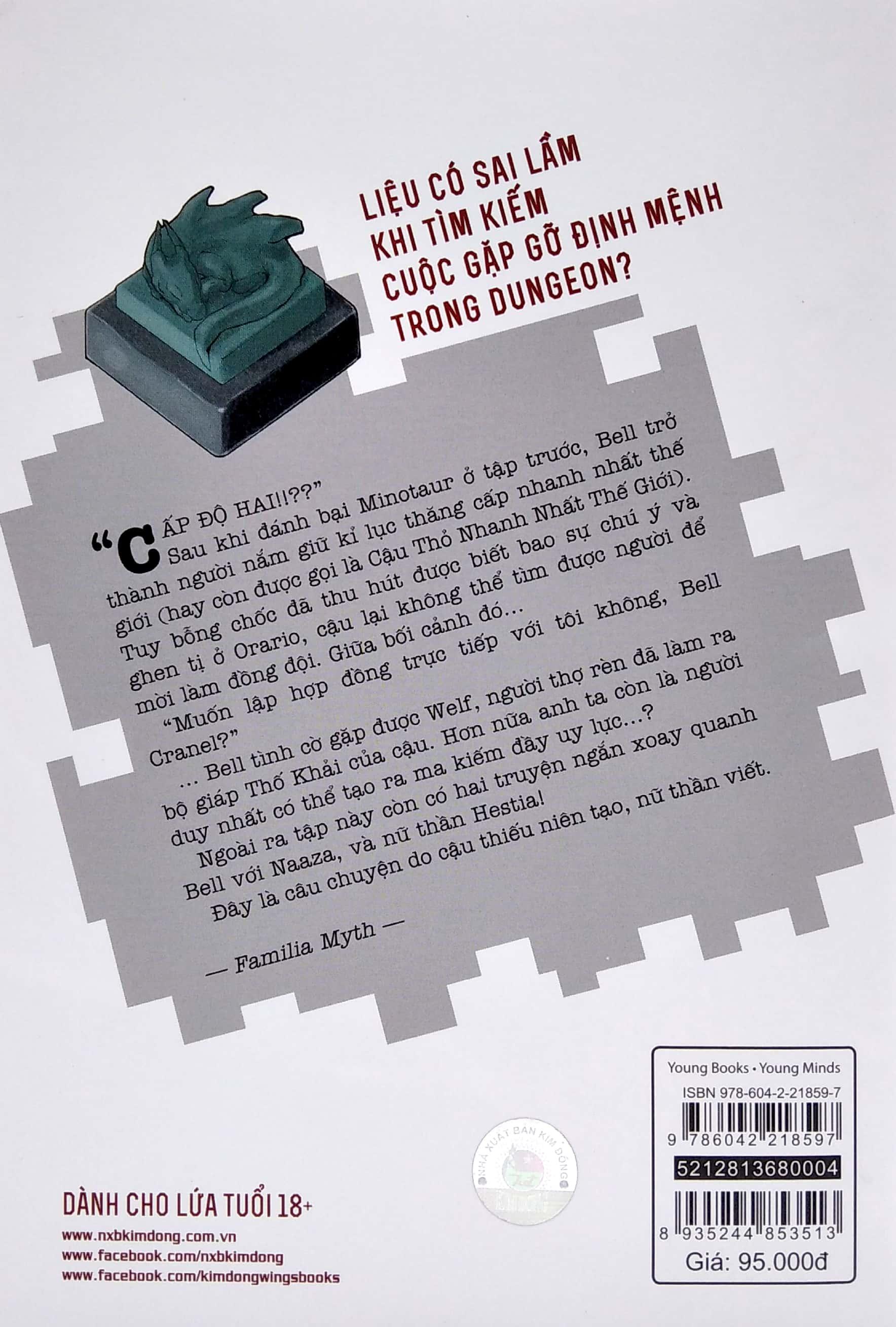 Sách Liệu Có Sai Lầm Khi Tìm Kiếm Cuộc Gặp Gỡ Định Mệnh Trong Dungeon? – Tập 4 (Bản Phổ Thông) [Tặng Bookmark