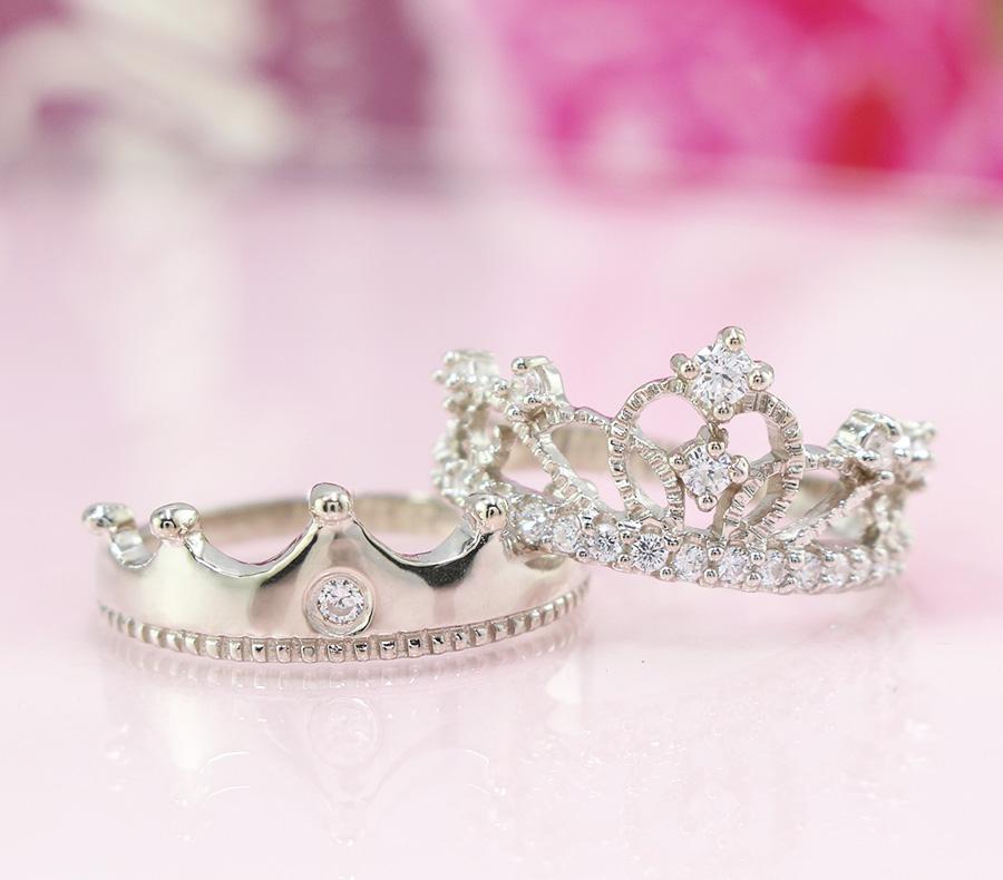 Nhẫn đôi bạc nhẫn cặp bạc đẹp King-Queen ND0325