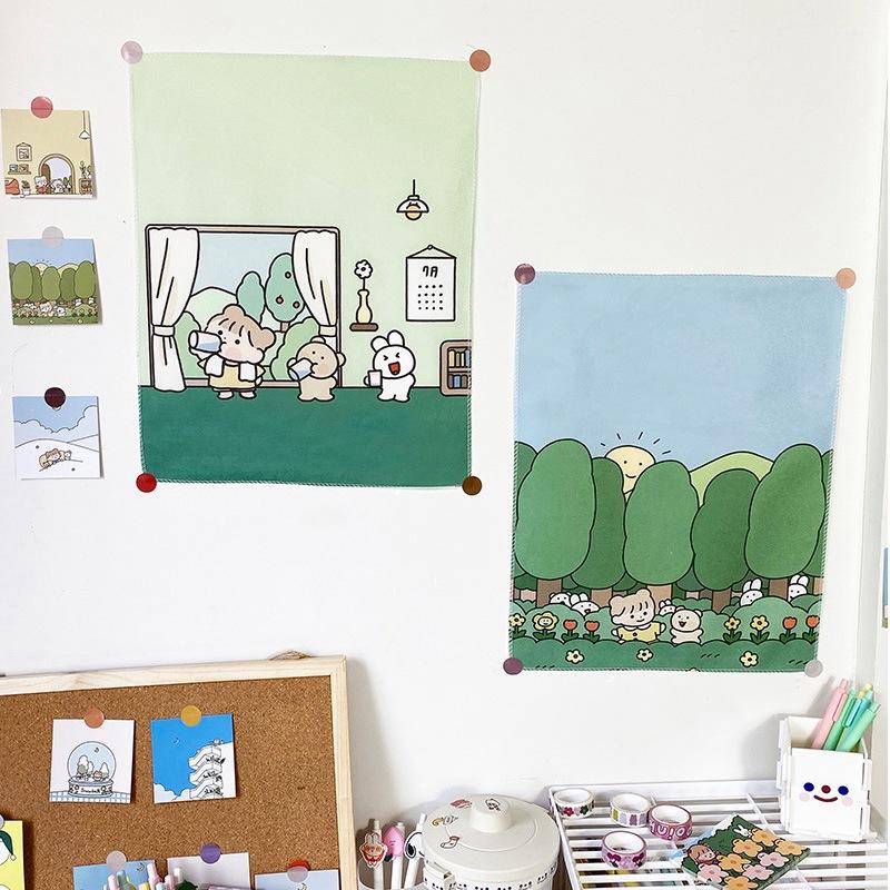 Thảm vải treo tường trang trí nội thất 32x40cm