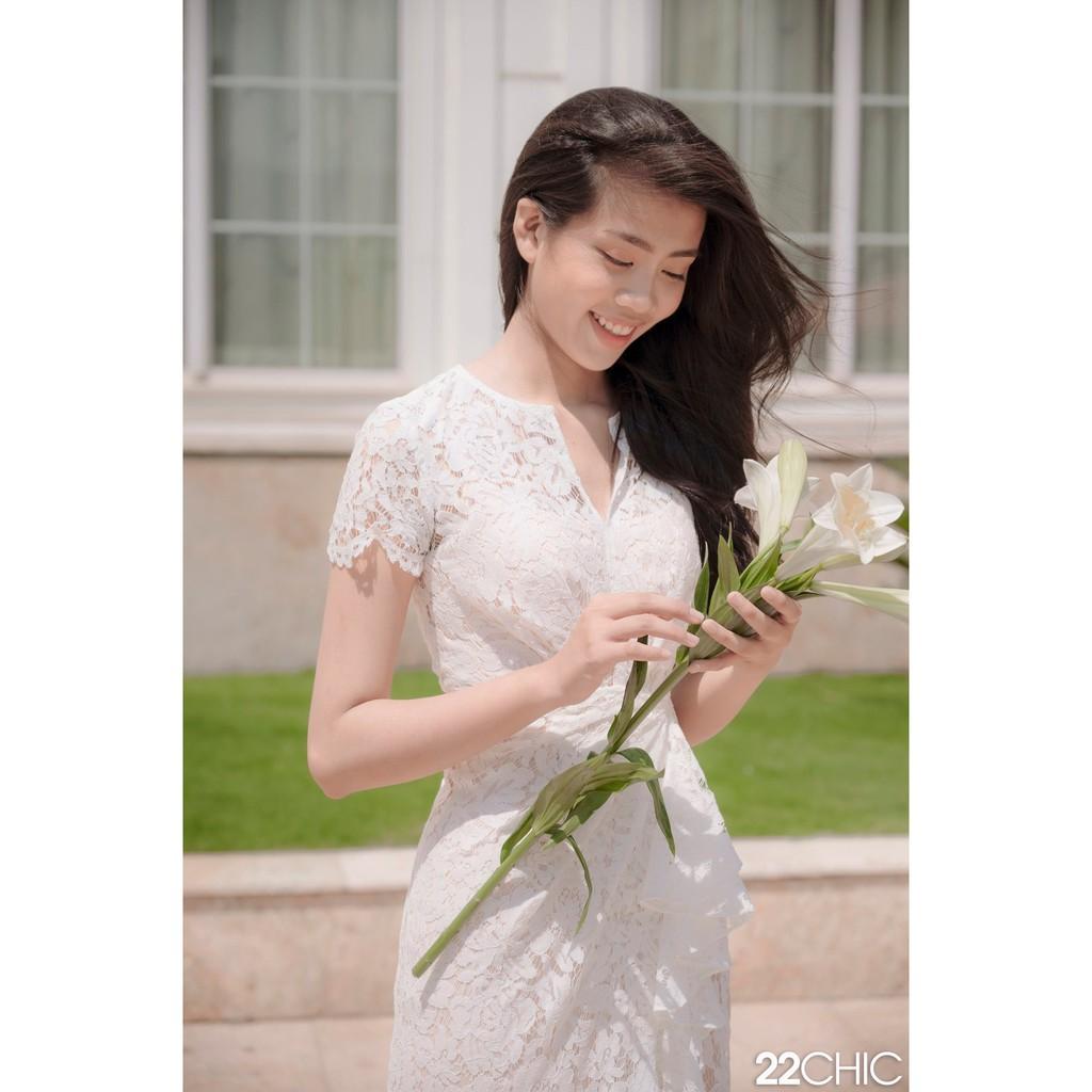 Váy ren trắng tôn dáng quyến rũ Sheery Dress - 22CHIC