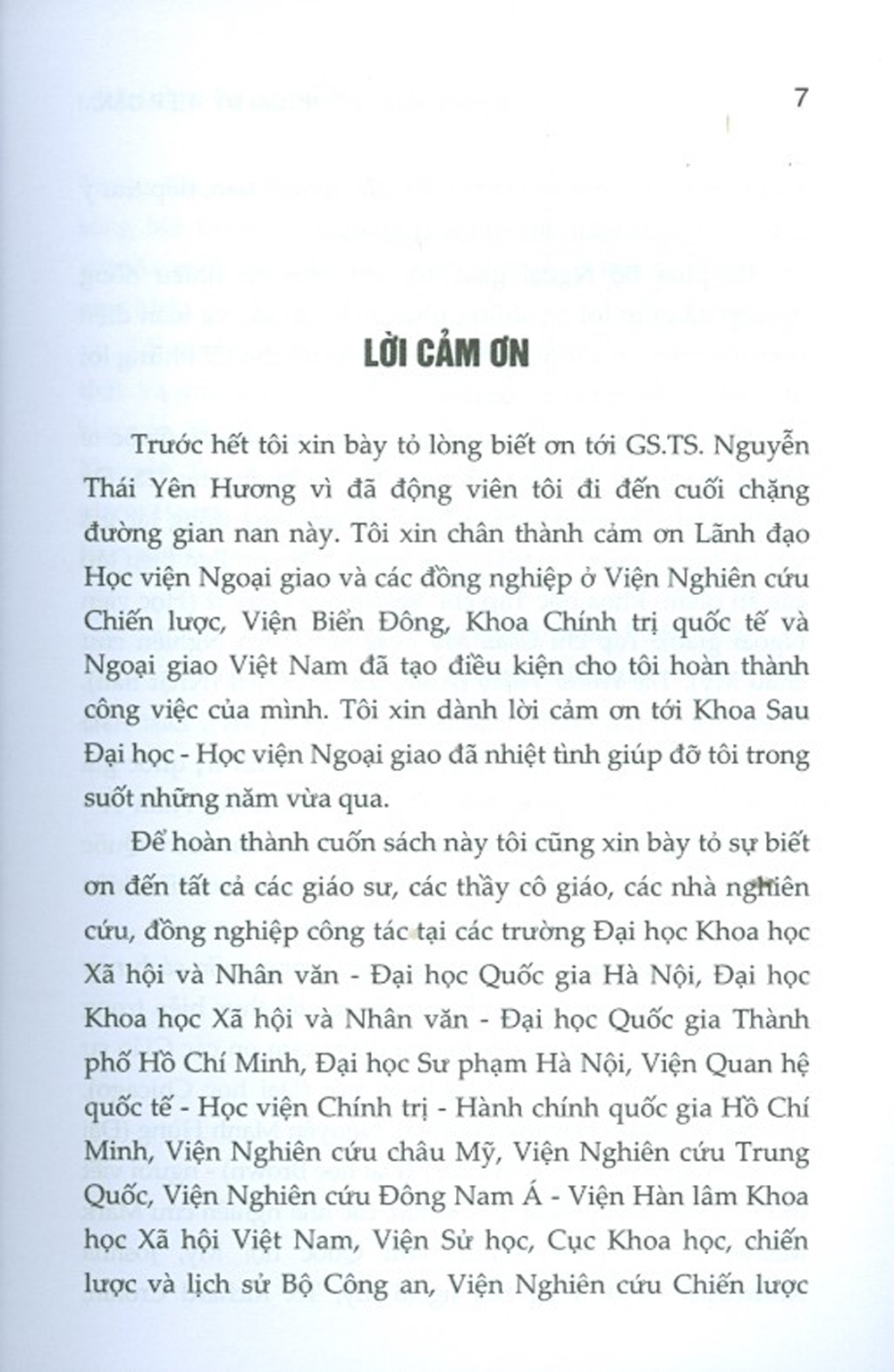 Chính Sách Đối Ngoại Mỹ: Tiếp Cận Từ Thuyết Hiện Thực Mới Và Trường Hợp Việt Nam Sau Khi Bình Thường Hóa Quan Hệ Đến Nay (Sách Chuyên Khảo)