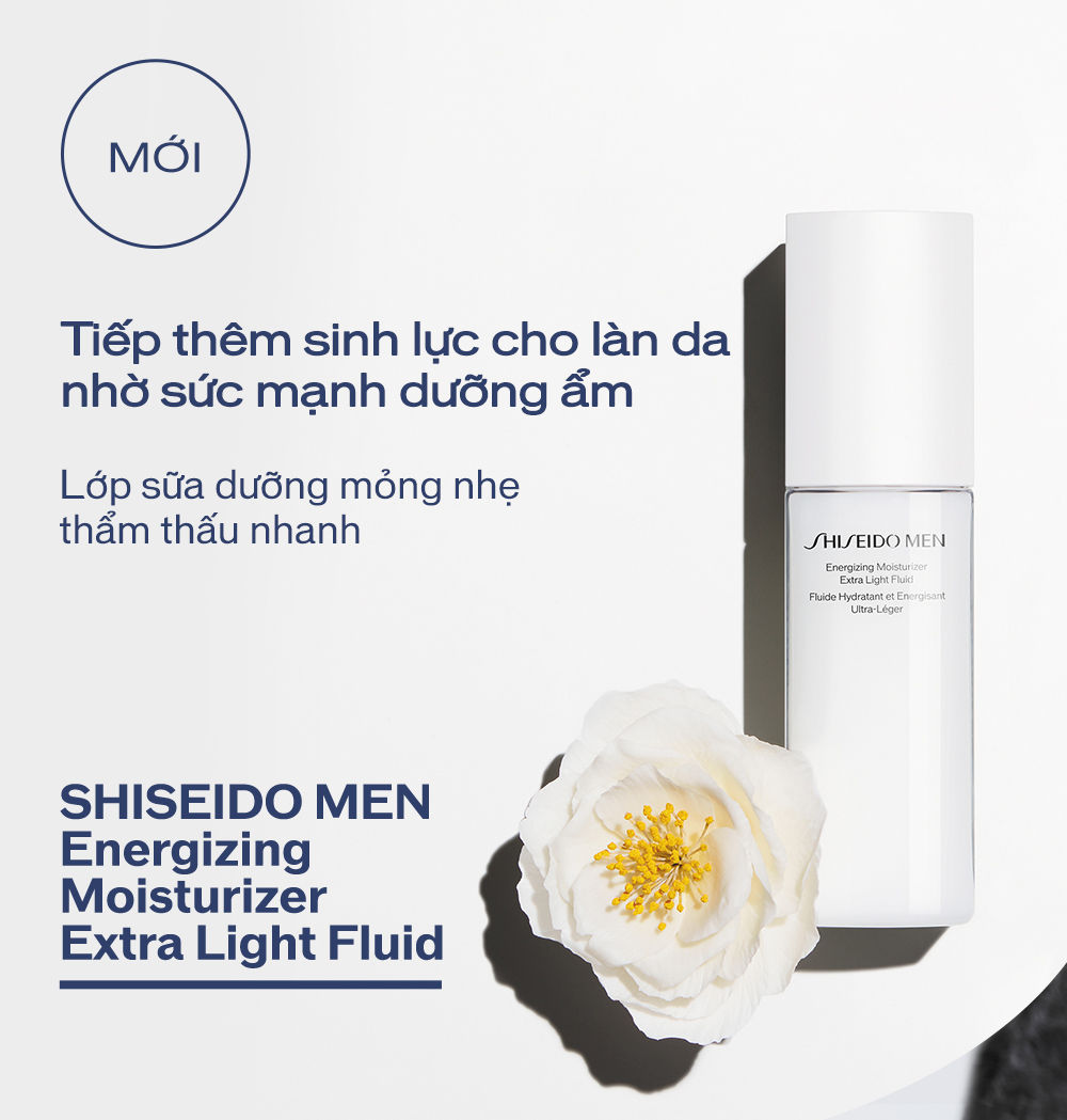 Sữa dưỡng da Shiseido Men Energizing Moisturizer Extra Light Fluid 100ml